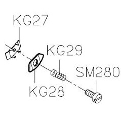 Нитенаправитель игловодителя 275011A (KG27+KG28+KG29+SM280)(20713006+20713007+207S20003+20727002)